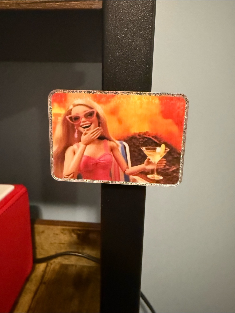 Barbie Laughing At The Chaos Acrylic Magnet